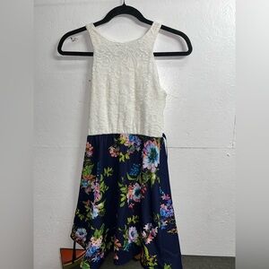 NEW ZUNIE Floral Kids Dress with Lace Top